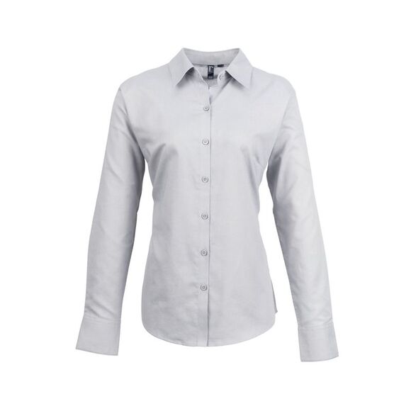 Premier Womens/Ladies Signature Oxford Long Sleeve Office/Formal Shirt/Blouse / - Picture 1 of 5